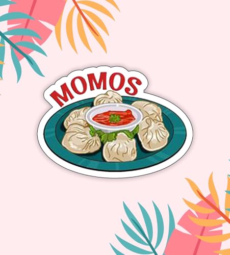 Image of Gift Me Bazar Fast Food Fridge Magnets for Refrigerator Stylish Decor | Home, Kitchen and Office Decoration | Best Souvenir Gift (Momos)