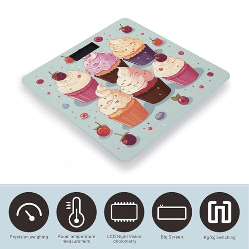 Báscula Digital de Baño con Plataforma de Vidrio Templado miniatura 3