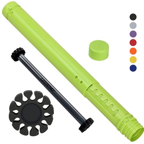 Legend Archery Tube Case - Adjustable & Extendable Holder for Hunting, Target Shooting - Protective EVA Foam Separators Included - Storage for 12 Carbon Arrows - Green