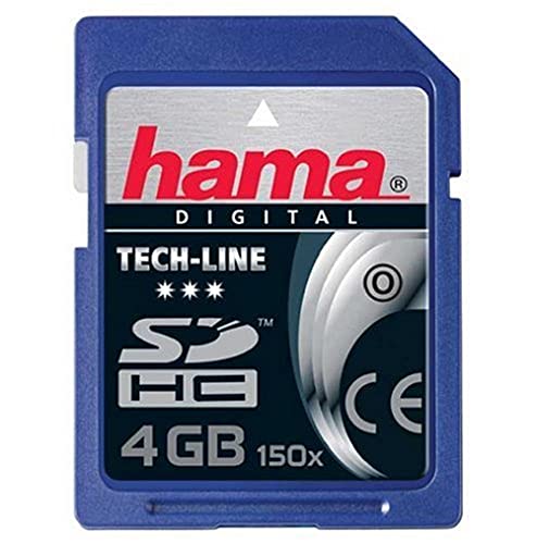 Hama SecureDigital Card Tech-Line Speicherkarte 4GB (original Handelsverpackung)