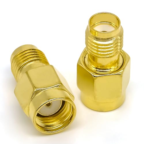 2PCS SMA Adapter Gender Changer, Low Loss SMA Female to RPSMA Male miniatura 1