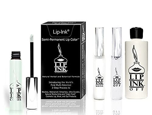 LIP INK Natural Organic Vegan LipGel Lipstick Kit (ShimmerGel Green)