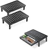Zimilar 2-Pack Monitor Stand With Drawer – Adjustable Height, Phone Holder, 44lb Capacity - View #8