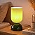 Keazile 8.9" Modern Glass Table Lamp for Living Room, Dimmable Desk Lamps for Bedroom, UL Listed Nightstand Lamp with Dome Base, End Table Lamps for Side Tables, College Dorm, Office, Glossy Green