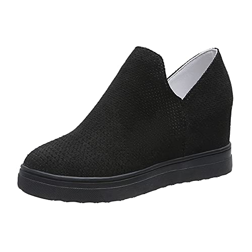 Woaikeyu Zapatillas de deporte para mujer con estampado de moda, Negro , 37 EU
