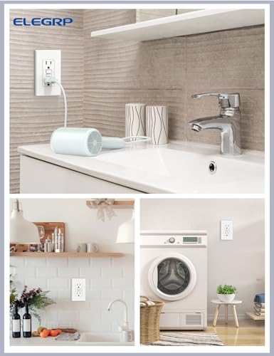 Elegrp G1915T-WH6 Gfci Outlet 15 Amp, Self-Test Gfi Electrical Outlet thumb #6