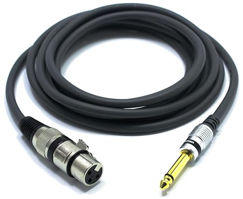 XLR-Kabel von Vitalco, 1,5 m, XLR Buchse auf 6,3mm Mono Klinke