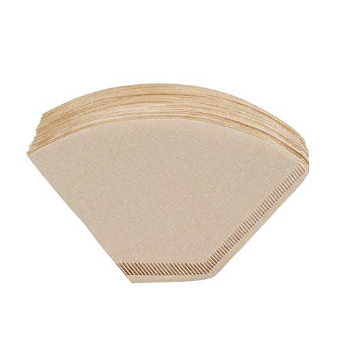 Coffee Filters Cone, Segarty 200 Count #2 Natural Brown Unbleached Paper, Disposable Filter Pour Over Dripper, 02 Size Personal Compostable Co Coffee Filter for Better Tasting Brewing