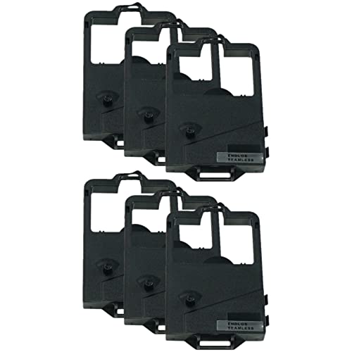 Cinta de impresión compatible GRC T435 para NEC 50-060, pack 6 negras miniatura 1