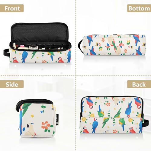 Bolsa organizadora de viaje para herramientas de cabello Funny Parrots, resistente al calor y al agua miniatura 5