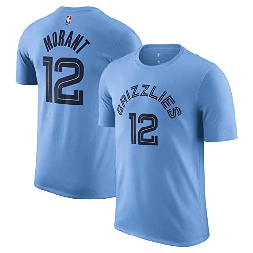 NBA Boys Youth 8-20 Official Player Name & Number Game Time Jersey T-Shirt (as1, Alpha, m, Regular, Ja Morant Memphis Grizzlies Light Blue)
