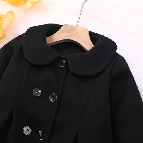 Toddler Baby Girl Clothes Jacket Coat Long Sleeve Double Breasted Trench Dress Coat Fall Outfit2