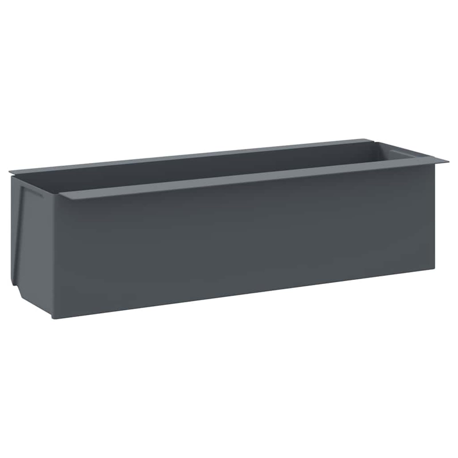 Fioriere per Europallet, vasi grigi in PP 36x13,5x9,5 cm, 12 pezzi, giardino verticale, balcone, piante aromatiche, fiori colorati, design moderno, resistente, robusto, per esterni, giardinaggio, fai