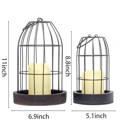 PHOSPHOR-Farmhouse-Decor-Candle-Lanterns-Set-of-2-Rustic-Home-Decorative-Lanterns-for-Dining-Room-Lanterns-Decorative-Indoor-and-Lanterns-Decorative-Outdoor PHOSPHOR Farmhouse Decor Candle Lanterns Set of 2 Rustic Home Decorative Lanterns for Dining Room Lanterns Decorative Indoor and Lanterns Decorative Outdoor