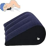 Inflatable Ŝêx Pillow Triangle Auxiliary Cushion Position Aid Bed Navy Wedge Portable