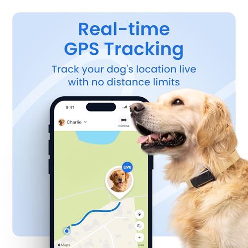 Tractive Smart Dog GPS Tracker | Live Pet Tracker with Virtual Fence | Vital Signs Monitoring of Heart & Respiratory Rate | Bark Monitoring | Dog Collar Attachment (Brown) - Image 3