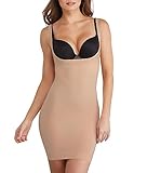 SPANX Shape My Day Medium Control Open-Bust Full Slip, XL, Natural