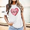 T Shirts For Women - Stylish Graphic Print Short Sleeve Crew Neck Tee Soft Casual Everyday Basic Top for Women #2