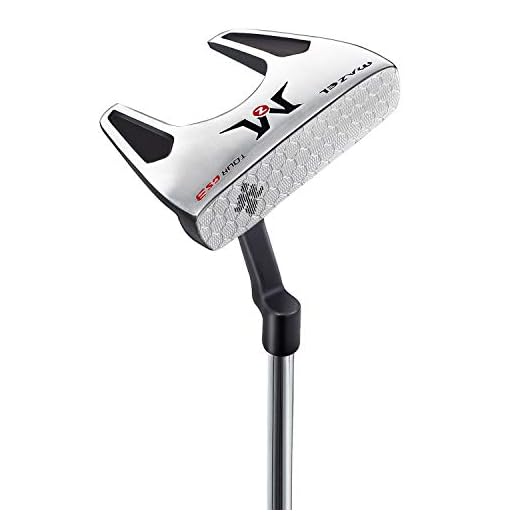 MAZEL GS3 Golf Putter for Men Right Handed 34 Inch, Premium Mallet Putter CNC Milled Face, Putter Headcover Included (Black+Blue Grip)