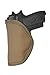 Barsony Desert Sand Tuckable Inside The Waistband Holster for Baby Browning Right