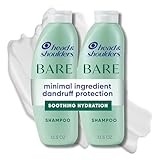 Head & Shoulders Anti-Dandruff Shampoo, BARE Soothing Hydration Twin Pack, 1% Pyrithione Zinc, Dry Scalp Relief, Free of Sulfates, Silicones, Dyes, 13.5 fl oz Each