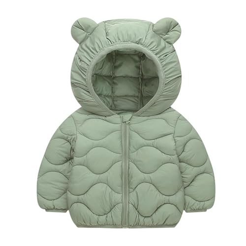 Toddler Lightweight down Jackets Zip up Cute Hooded Puffer Coats Baby Boys Girls Windproof Outwear Winter Warm Jackets
