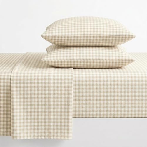 Image of Laura Ashley - King Cotton Flannel Sheet Set with Pillowcases