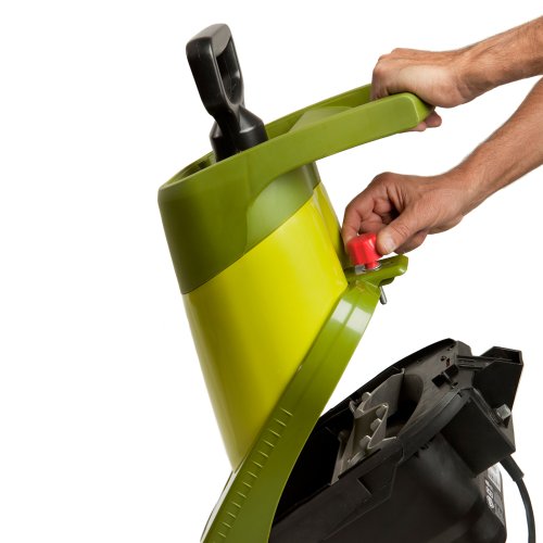 Sun Joe CJ601E Electric Wood Chipper/Shredder, 14-Amp, 16:1 Reduction, Green & TJ604E 16-Inch 13.5 AMP Electric Garden Tiller/Cultivator,Black