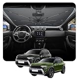 [Mise à Jour 2026] BSTW Compatible avec Dacia Duster II 2018-2023 Pare-Soleil de Pare-Brise Parasol à Pliage Automatique Conception à Cordon Isolation Thermique et Protection UV Duster 2 Accessoires