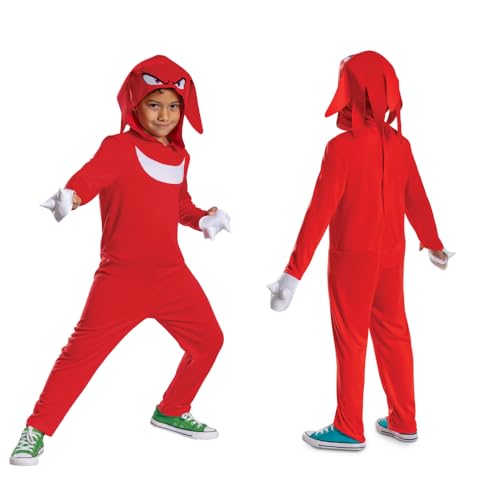 Sonic, Disfraz Knuckles con Capucha de Disguise para Niños