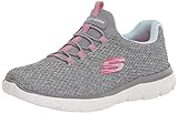 Ligero Skechers womens Sneaker, Grey/Hot Pink, 6.5 US