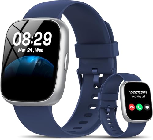 Notifiche di Chiamate e Messaggi con Bluetooth 5.3: Il orologio uomo, dotato di un processore single-chip avanzato e di un microfono ad alta sensibilità, supporta la possibilità di effettuare e ricevere chiamate direttamente dal dispositivo. Dopo aver abilitato le notifiche tramite l'app 