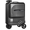 Electric Luggage Scooter Carry On Luggage Travel Cabin Luggage Smart Riding Luggage Riding Electric Travel Luggage Black