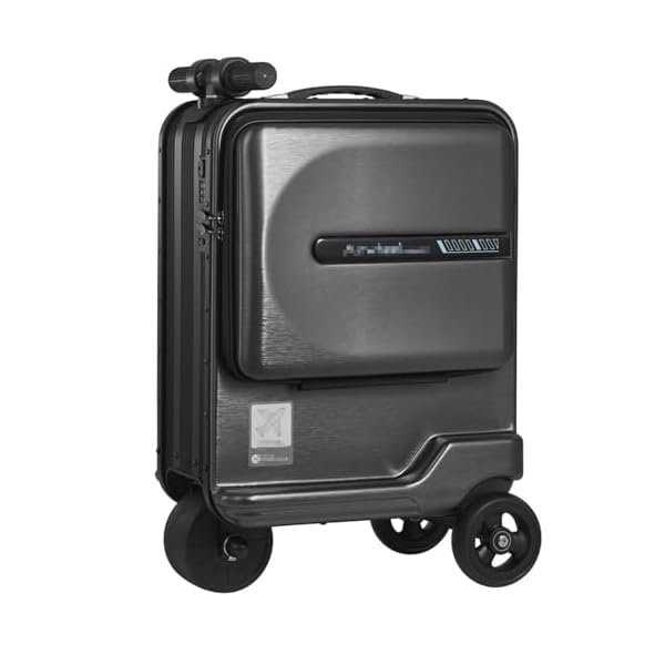 Electric Luggage Scooter Carry On Luggage Travel Cabin Luggage Smart Riding Luggage Riding Electric Travel Luggage Black