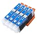 Price comparison product image Go Inks Compatible 24XL Cyan Ink Cartridge  4 Pack XL Multipack replaces T2431 for Epson Expression XP-55, XP-65, XP-750, XP-760, XP-850, XP-860, XP-950, XP-960, XP-970-12ml
