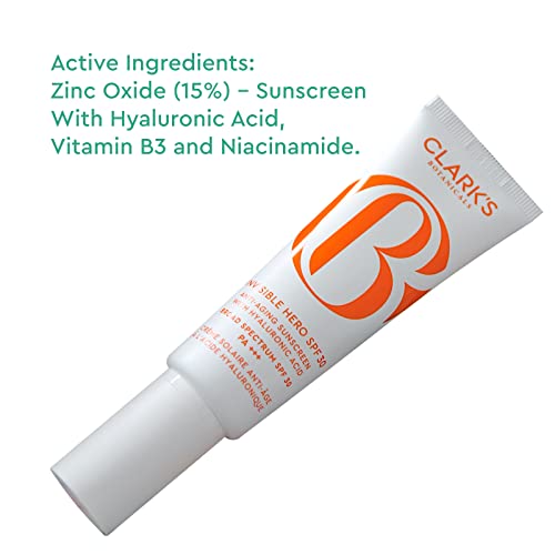 Clark's Botanicals Invisible Hero Sunscreen - Poreless Primer, Spf 30 Anti-Aging Facial Moisturizer With Hyaluronic Acid For Daily Sun Protection (Hsa & Fsa Eligible) #TOP4