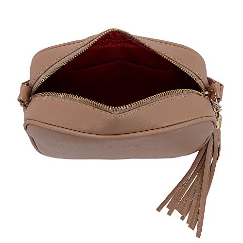 Bolsa Feminina Lateral Pequena Alça Transversal Regulavel Selten Mocassim