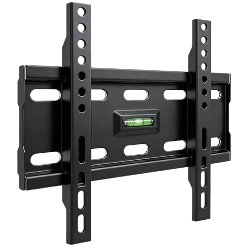 Alrhipvm Fixed TV Monitor Wall Mount for 12-43 Inches LED LCD TVs, Low Profile Small TV Mount, Flush Mount Flat Wall Bracket, Max VESA 200x200mm, Max Load 55lbs