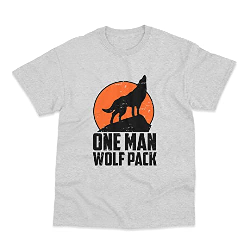 Postees One Man Wolfpack Hangover Alan T-Shirt (M) Grey