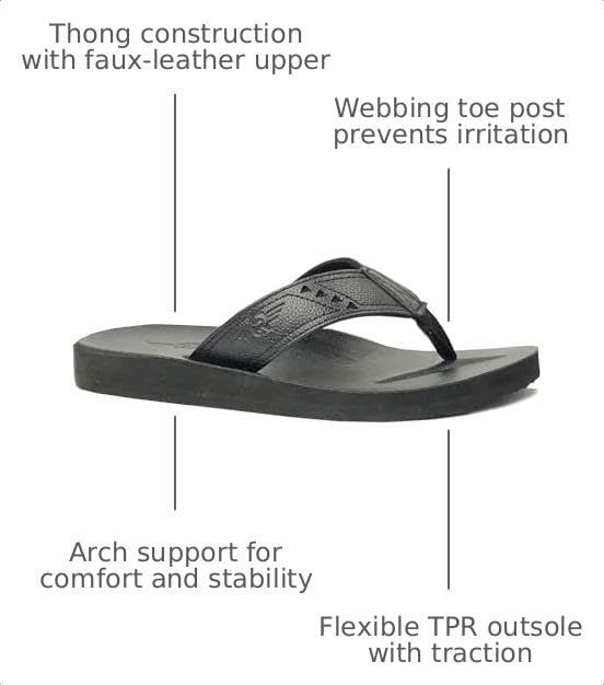 Image of REDVOLUTION New Boys' Beach Sandal TRIBAL Tattoo | Geometric Bali Flip-Flop Sandals