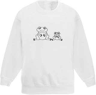 Azeeda 'Cute Frogs' Kid's Sweatshirt/Jumper (7-8 Years) (KW00025659)