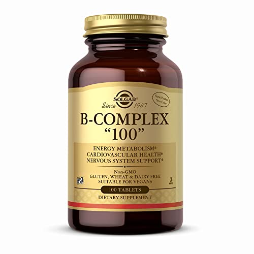 Solgar B-Complex "100" - 100 Tablets - Energy Metabolism, Cardiovascular Health, Nervous System Support - Non-Gmo, Vegan, Gluten Free - 100 Servings #TOP21