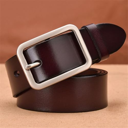 Men's Leather Belt Pin Buckle Vintage Unisex Fashion Strap Waistband Business Dress Belts3