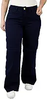 Calça Jeans Feminina Wide Leg Lycra
