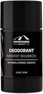 Natural Aluminum-Free Deodorant Stick by Mountaineer Brand | Stay Fresh With Nontoxic Ingredients | 2.5 oz (Smokey Bourbon)