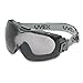 UVEX by Honeywell 763-S3970DF Stealth OTG Goggle, Navy Body, Logoed Fabric Headband, Clear Lens, Dura-Stream Dual (Anti-Fog/Anti-Scratch) Coating