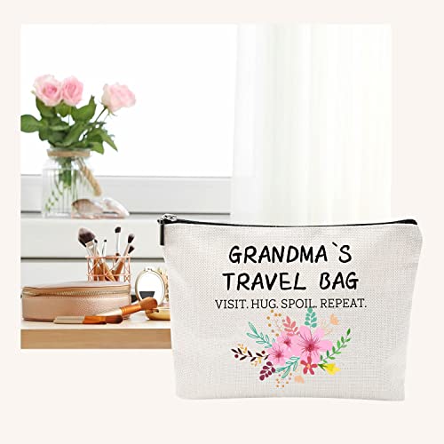 HTOTNGIFT-Mothers-Day-Gifts-for-Grandma-from-Granddaughter-Grandson-Grandma-Birthday-Thanksgiving-Christmas-Gifts-Travel-Makeup-Bag-Mimi-Gigi-Gifts-for-Grandma-Grandmother-Nana-Gifts
