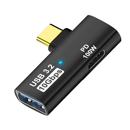 Wefly 2-in-1 USB C to USB 3.2 Adapter with 100W Charging Port, Thunderbolt 4/3 OTG Converter for Rog Ally, Steam Deck, Quest 2, iPhone 15 Series, i/Pad, Mac/Book and More Type C Device - Black-image-17