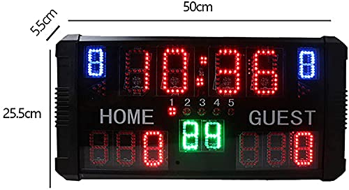 Marcador digital para baloncesto 14 dígitos 50x25.5x5.5cm miniatura 4