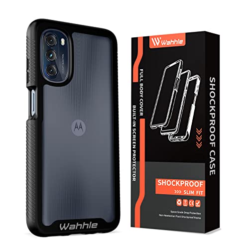 wahhle Compatible with Moto G 5G 2022 Case, Built in Screen Protector Full Body Shockproof Slim Fit Bumper Protective Phone Cover for G 5G 2022-Black/Clear by wahhle - Used condition - Image 7